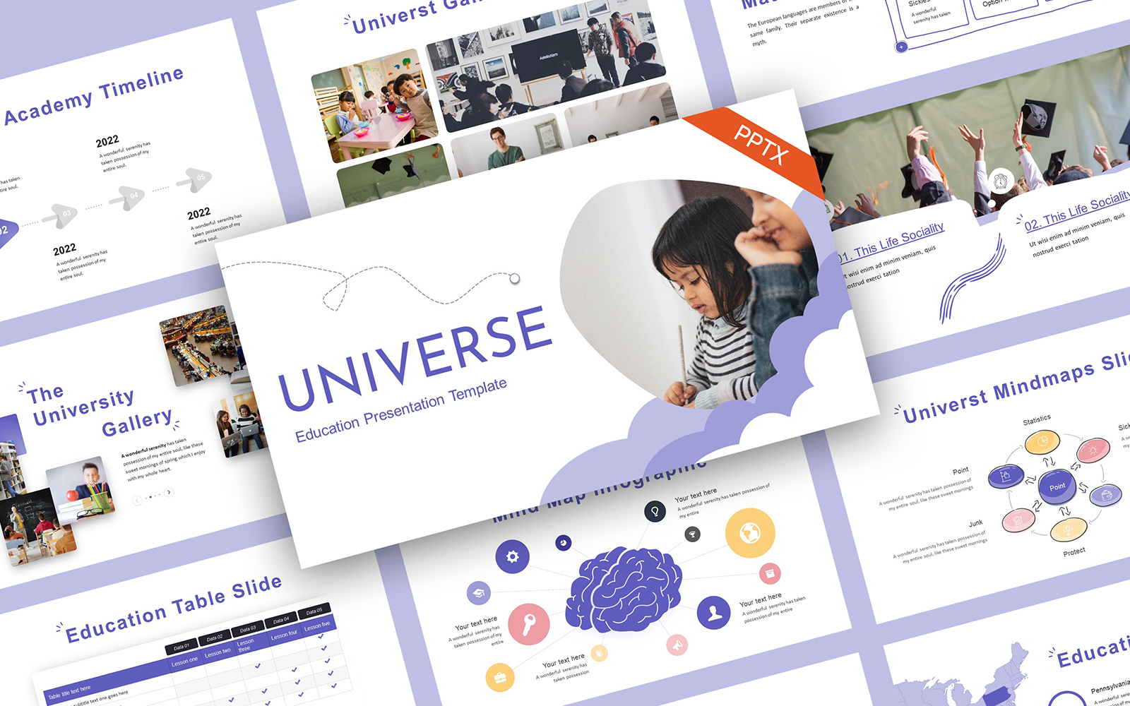 Universe Creative Education PowerPoint Template