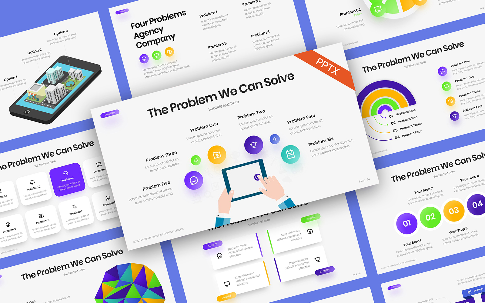 The Problem Infographic PowerPoint Template