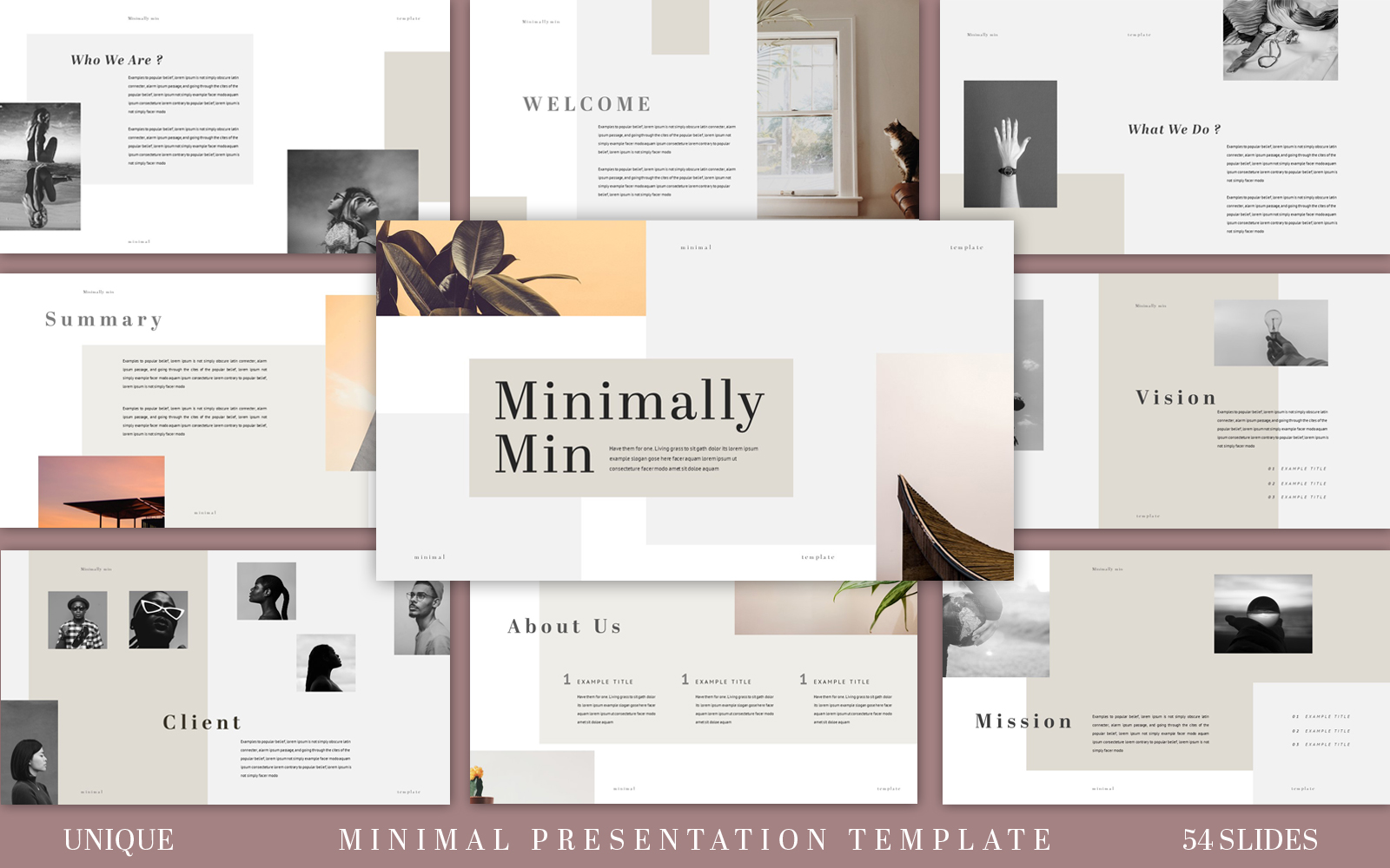 Simple and Clean Minimal Presentation Template