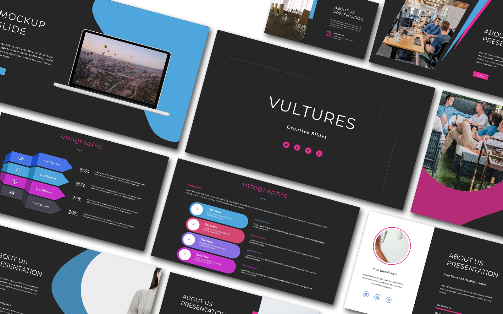 Vultures Creative Powerpoint Template