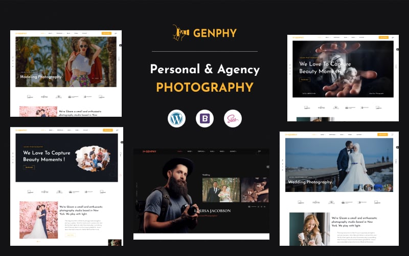 Genphy - Photography WordPress Theme
