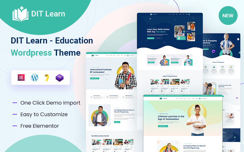 DiT-Learn - Education & Online Courses  WordPress Theme