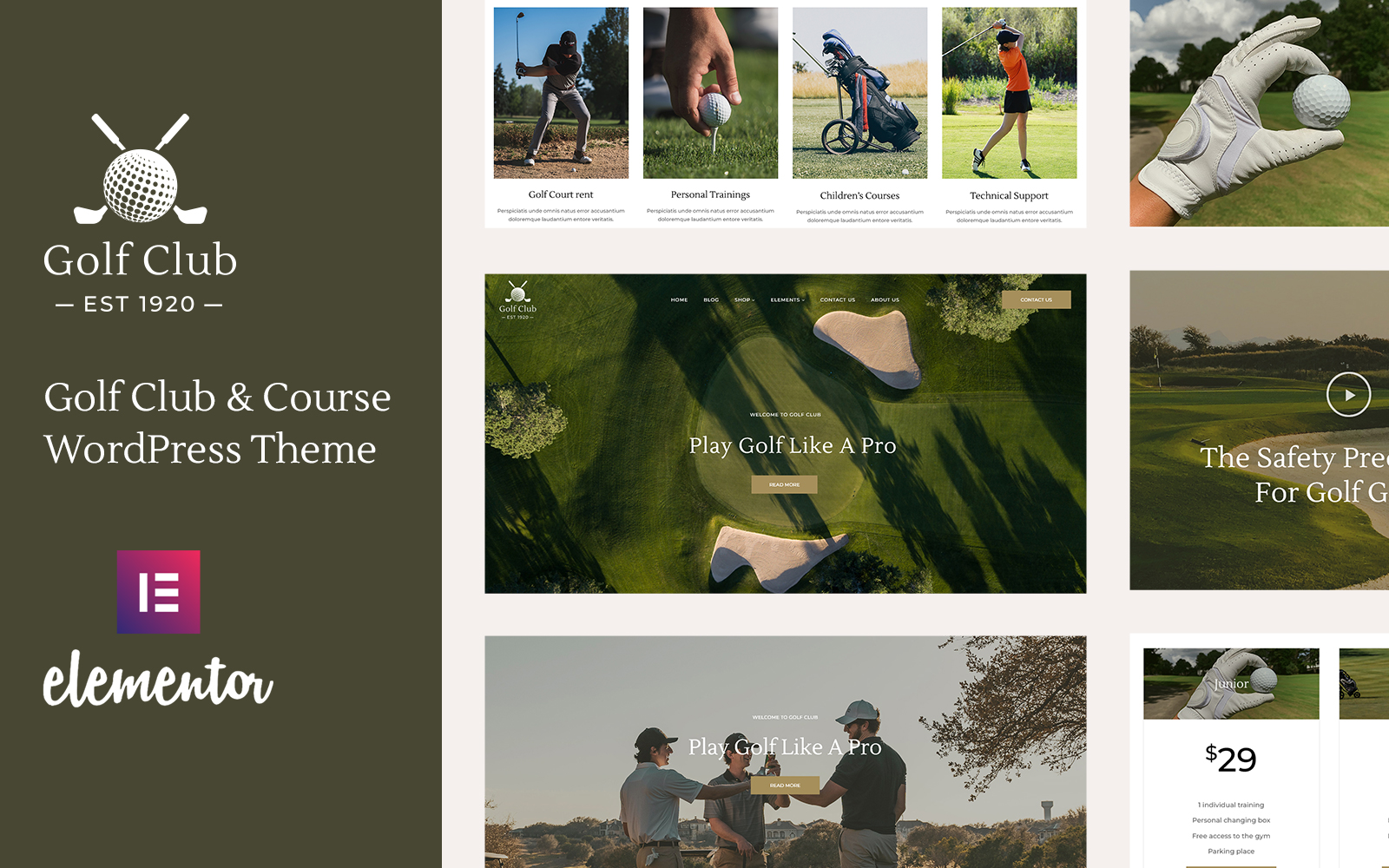 Golfclub - Golf Club & Course Sports WordPress Theme
