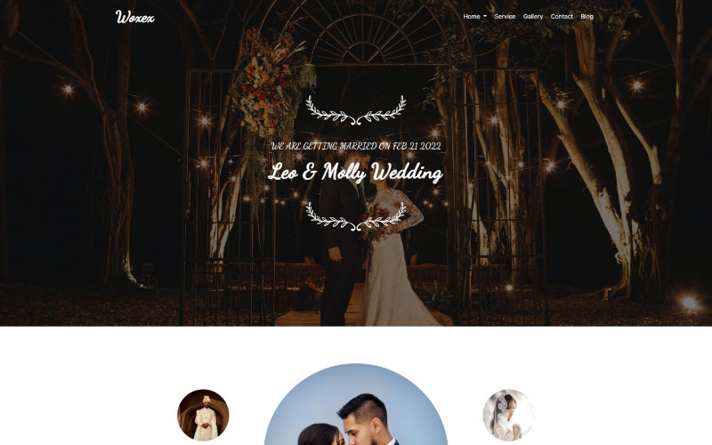 Woxex - Wedding Planner HTML5 Landing Page Template