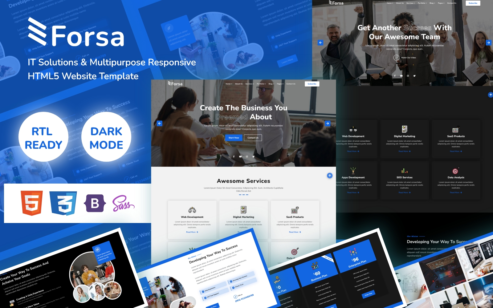 Forsa - IT Solutions & Multi-Purpose Responsive Bootstrap5 Website Template