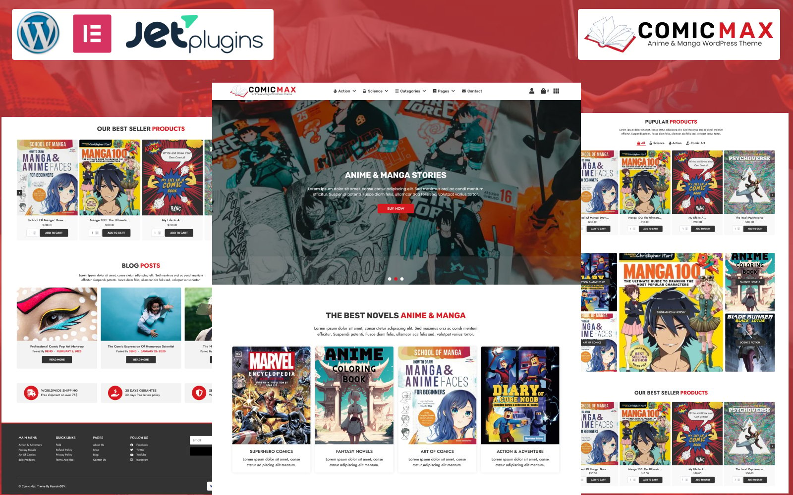 Comic Max - Anime & Manga Stories WordPress Theme