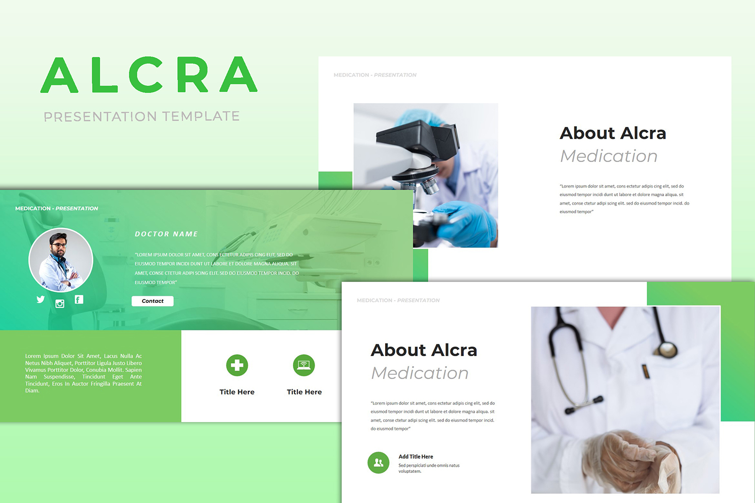 Alcra Medical PowerPoint Template
