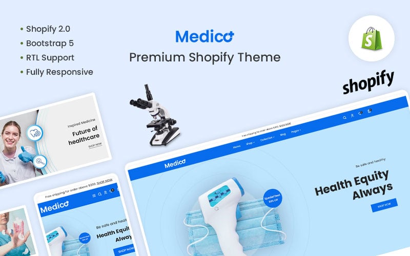 Medico- Medical & Equipment Shopify Theme