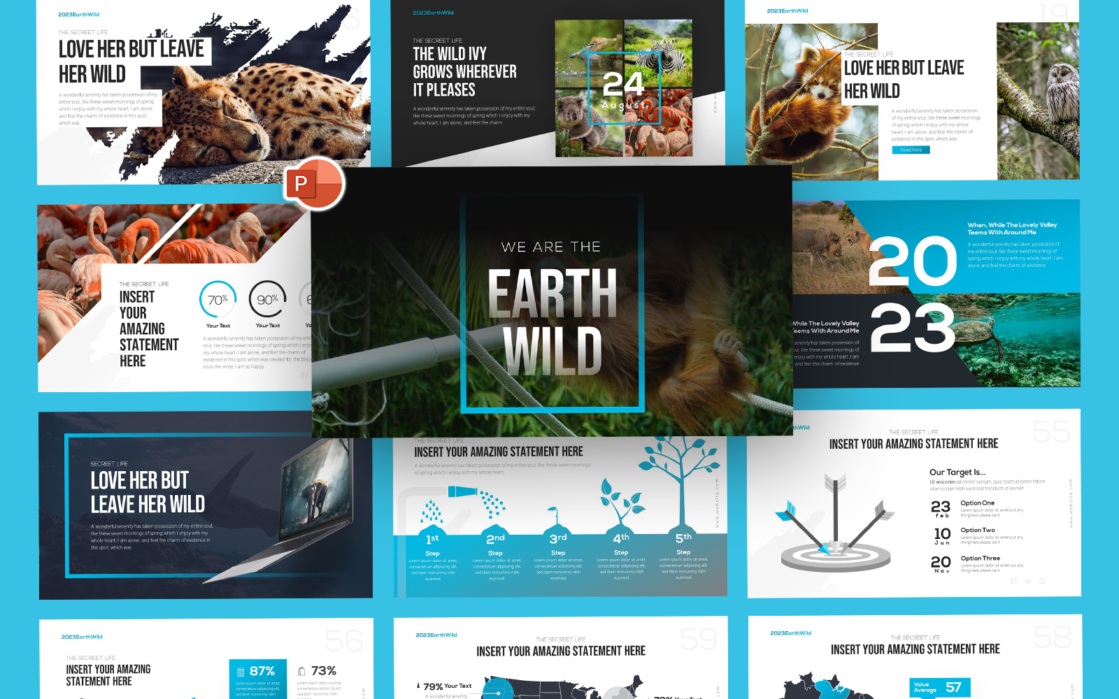 Earth Nature and Wildlife PowerPoint Template