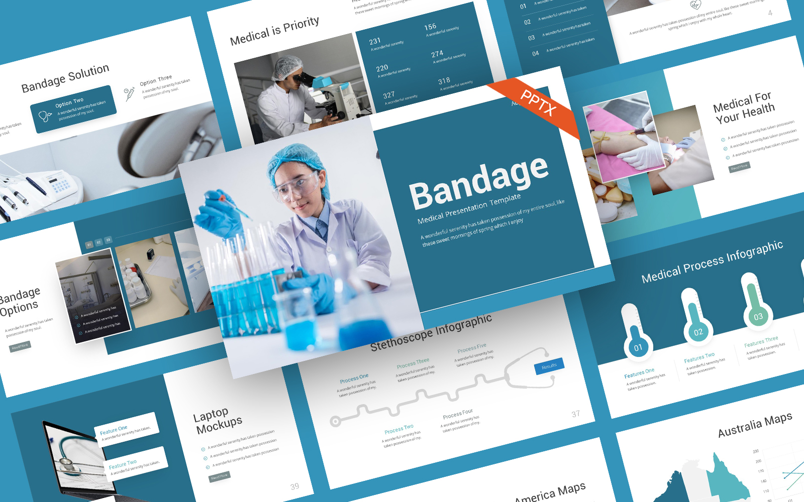 Bandage Modern Medical PowerPoint Template