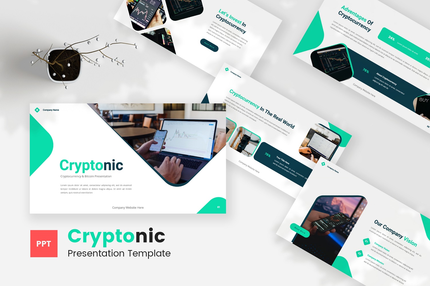 Cryptonic — Cryptocurrency And Bitcoin Powerpoint Template