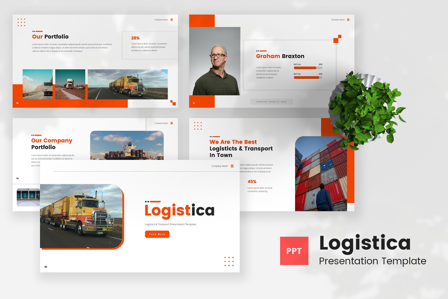 Logistica — Logistic And Transport Powerpoint Template