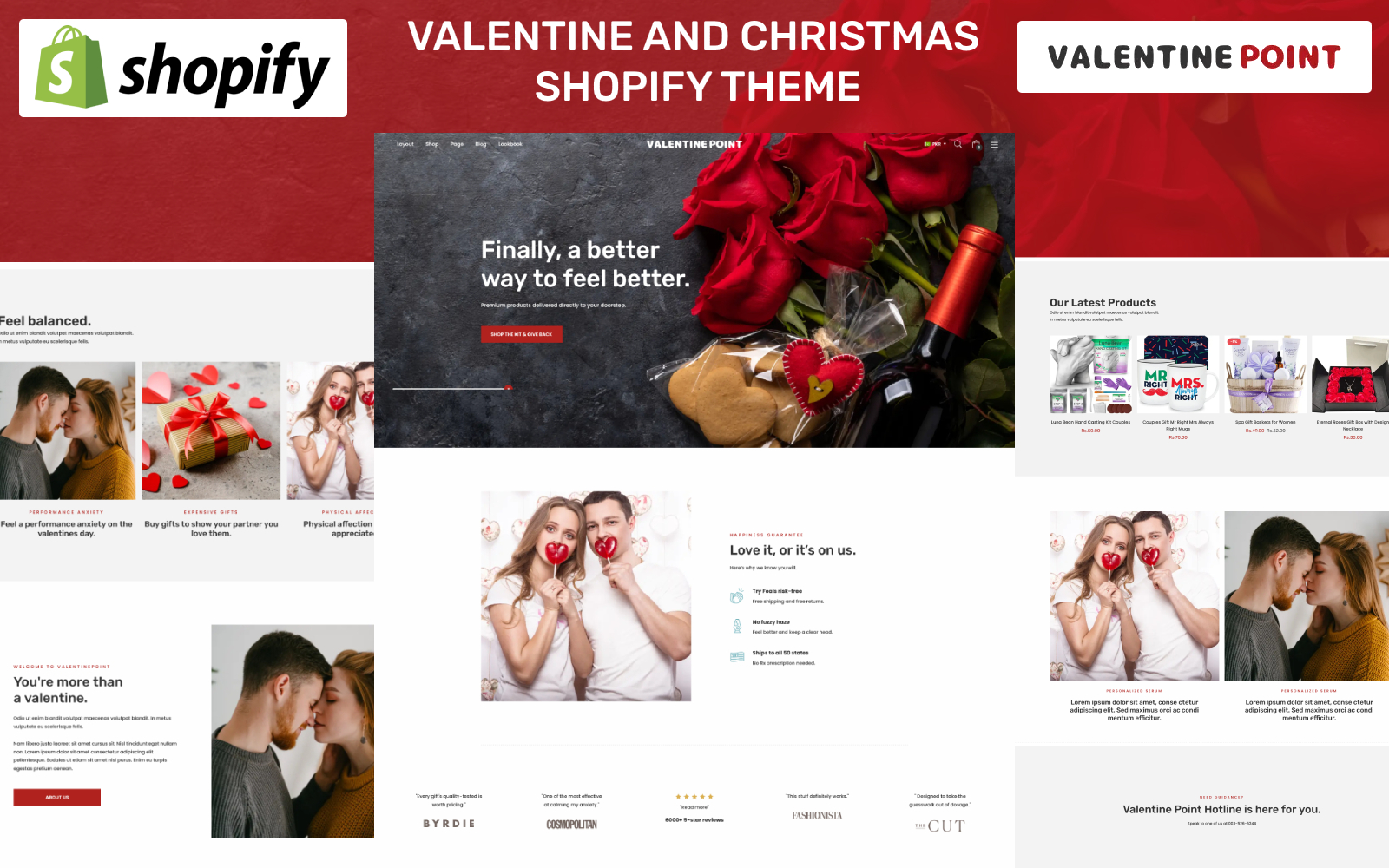 Valentine Point - Valentine & Christmas Gifts Multipurpose Shopify Theme