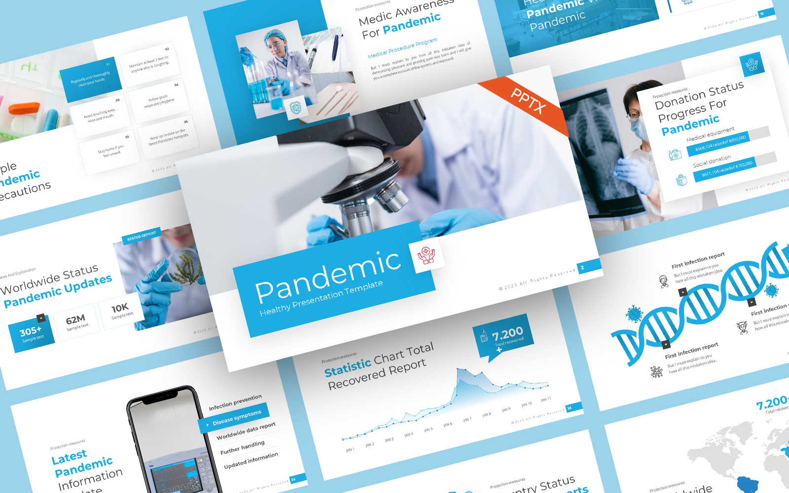 Pandemic Modern Medical PowerPoint Template