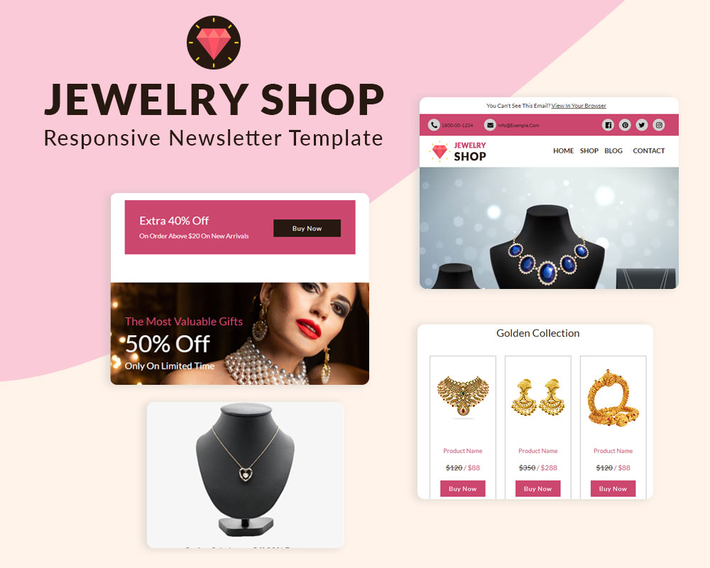 Jewelry Shop - Responsive Newsletter Template