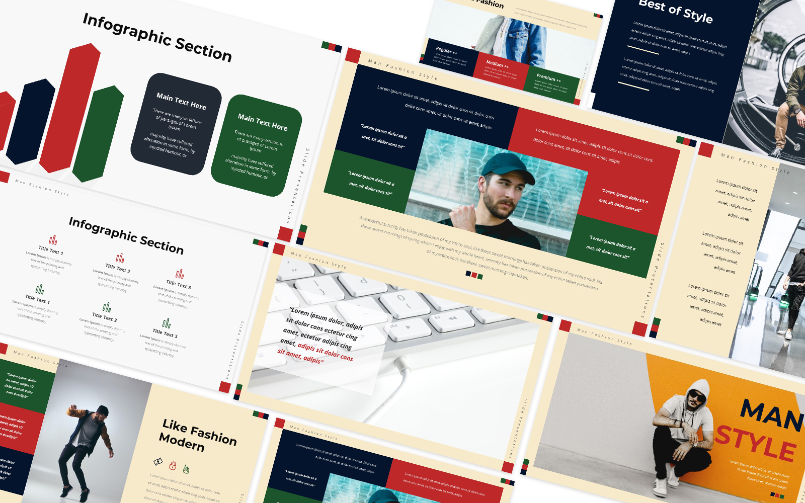 Man Style Fashion Powerpoint Template