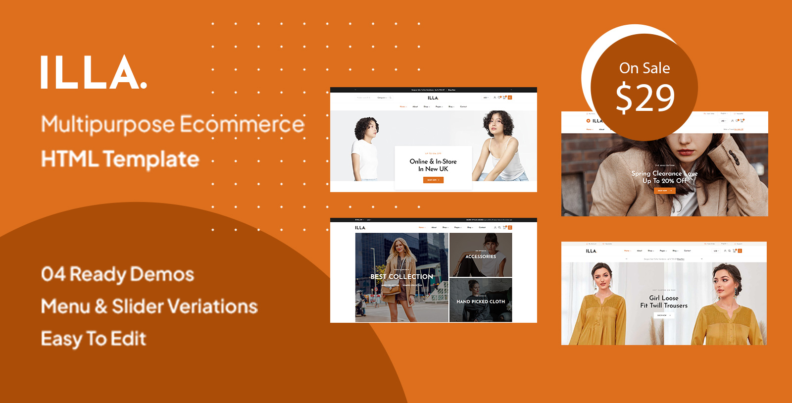 ILLA - Fashion eCommerce HTML5 Template