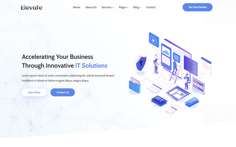 Elevate - IT Solutions & Business Services Website Template