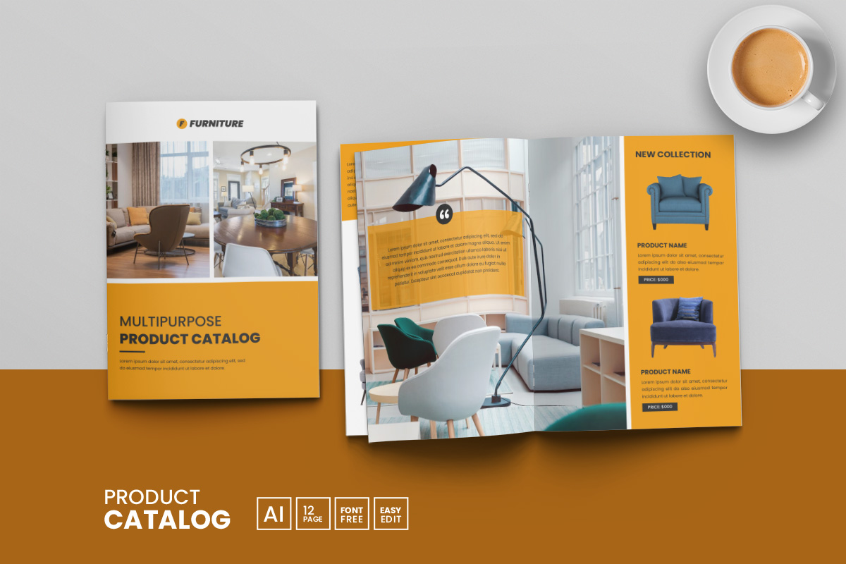 Multipurpose product Catalog template and Business brochure catalogue design