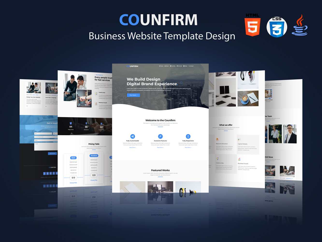 Counfirm - Best Business and Multipurpose Bootstrap Website Template