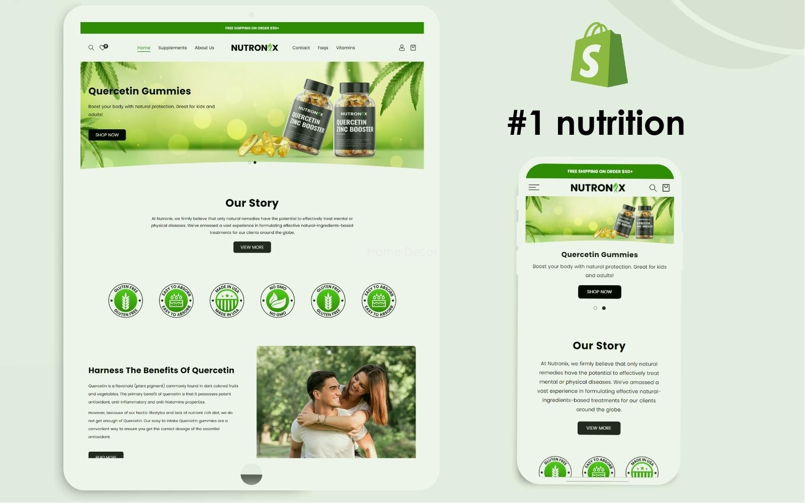 Nutronix- Shopify Nutrition Theme | Shopify Health Care Products | Shopify Supplement | shopify 2.0