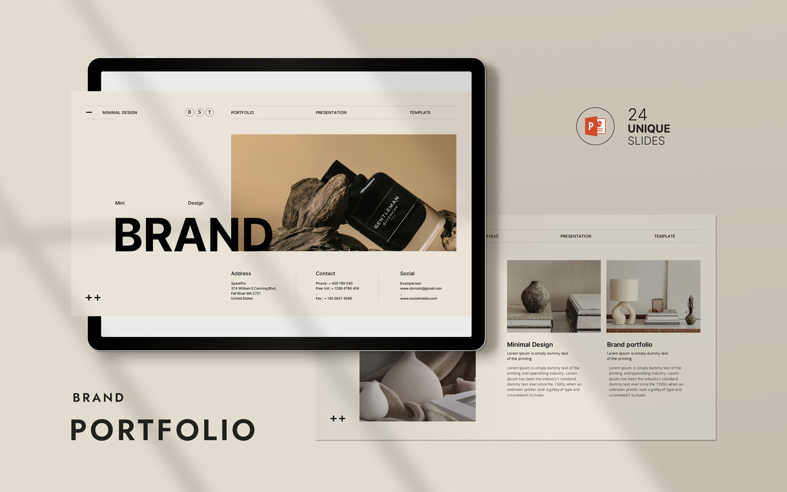 Brand Portfolio Presentation Template