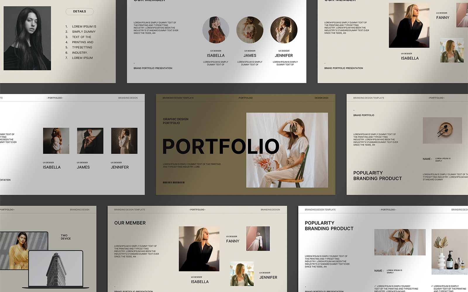 Clean Portfolio Presentation Template