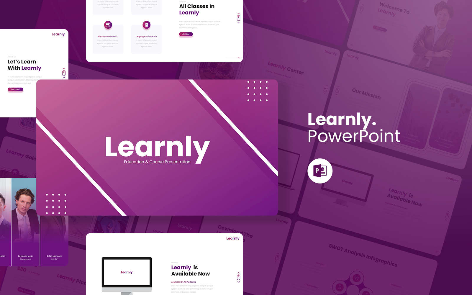 Learnly - Education & Course PowerPoint Template