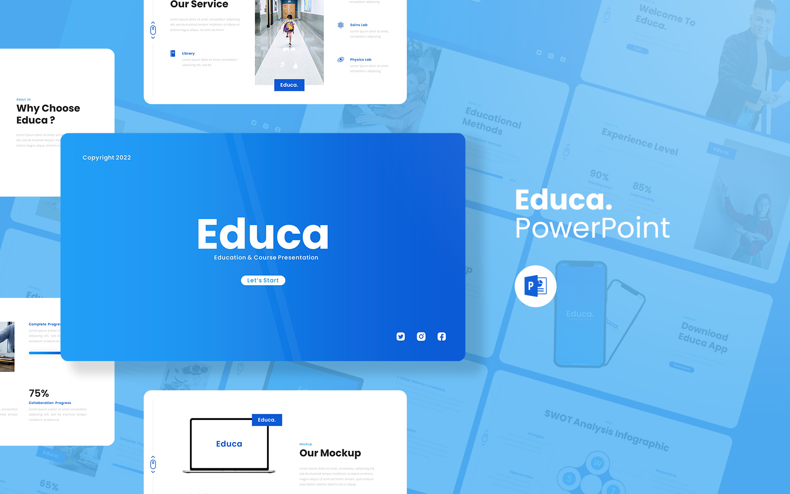 Educa - Education Presentation PowerPoint Template