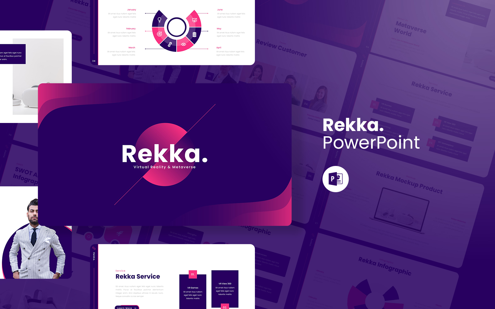 Rekka – Metaverse & Virtual Reality PowerPoint Template