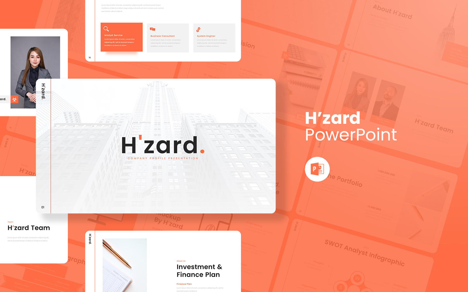 H'zard - Company Profile PowerPoint Template