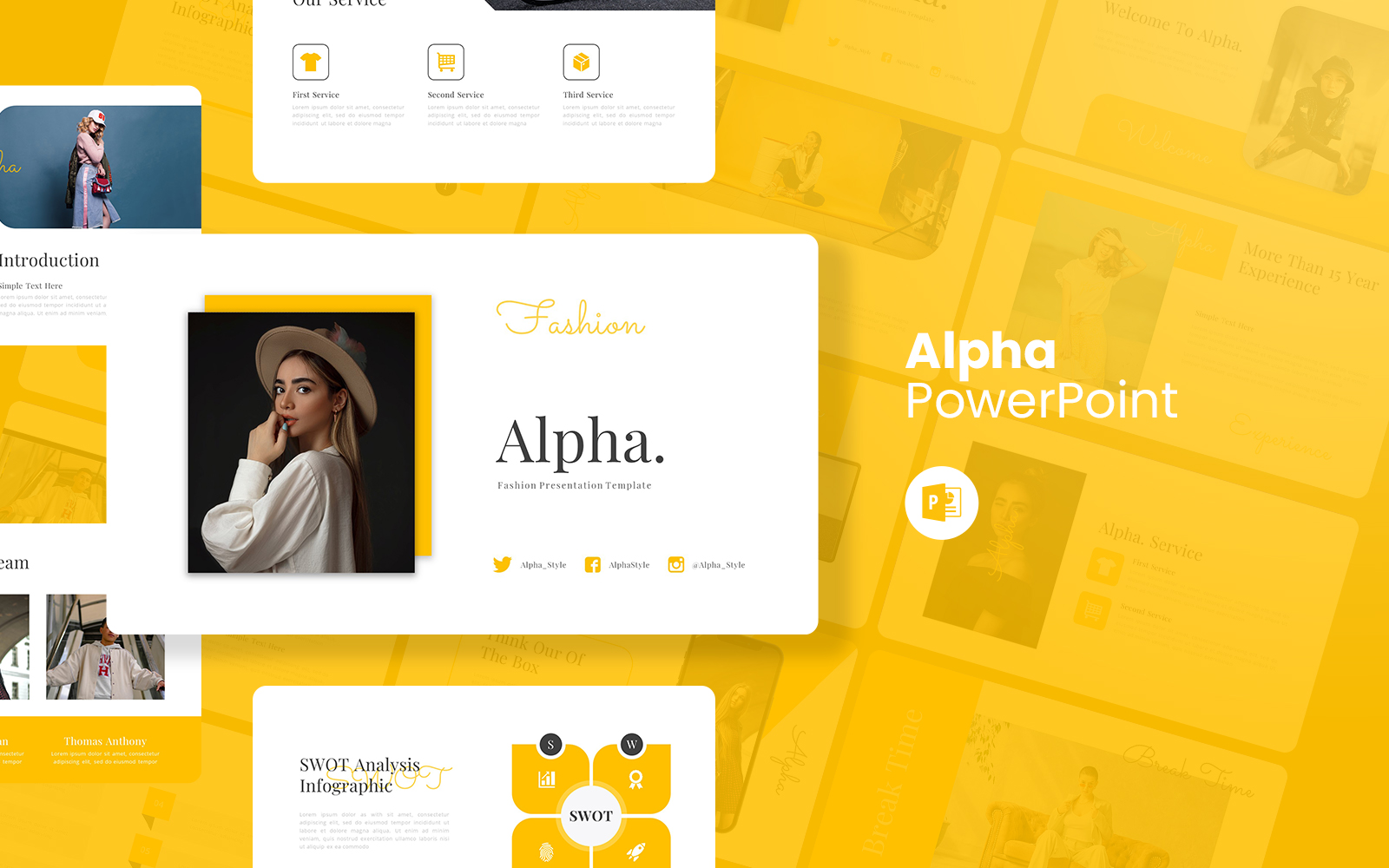 Alpha – Fashion PowerPoint Template