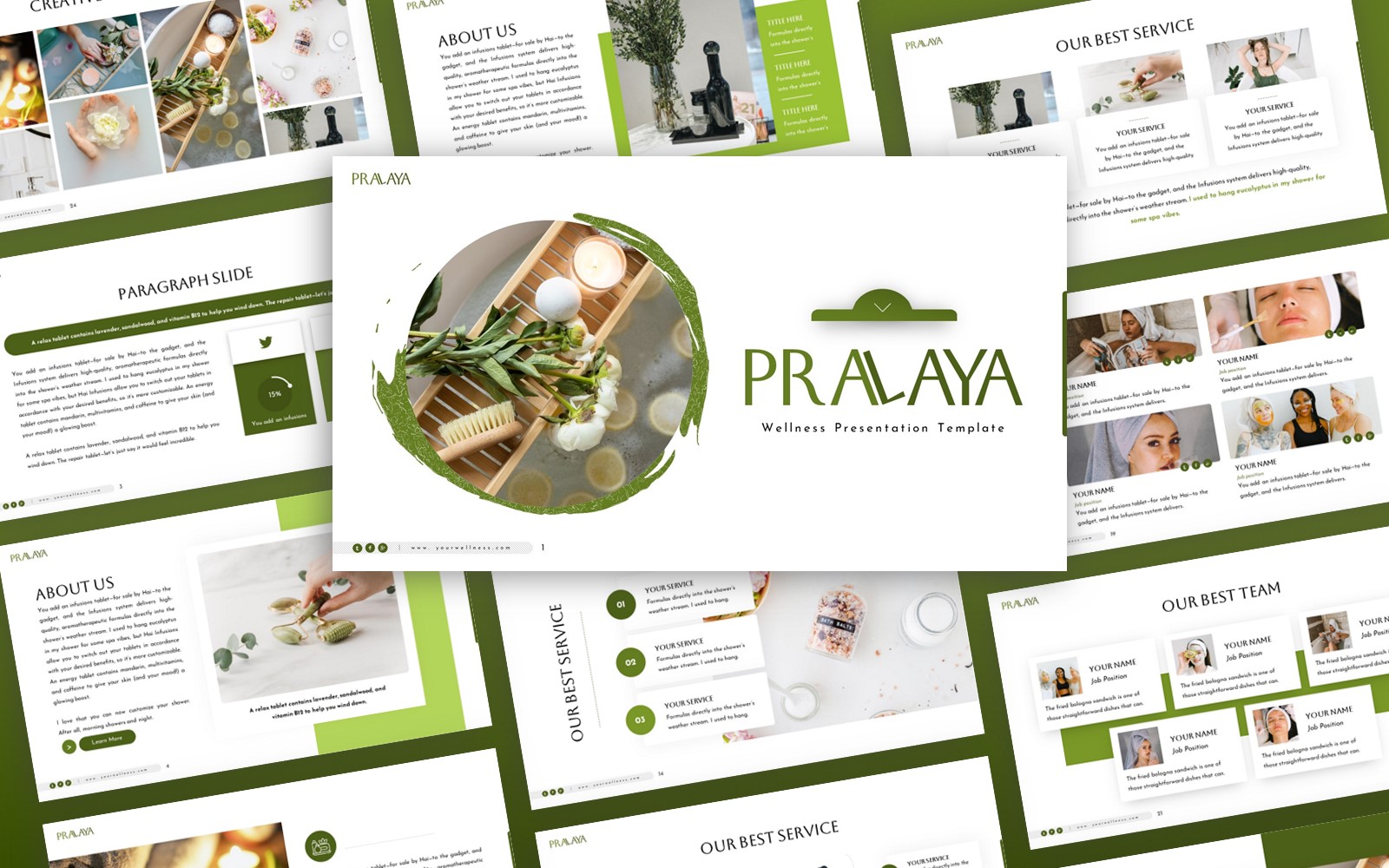 Pralaya Wellness Multipurpose PowerPoint Template