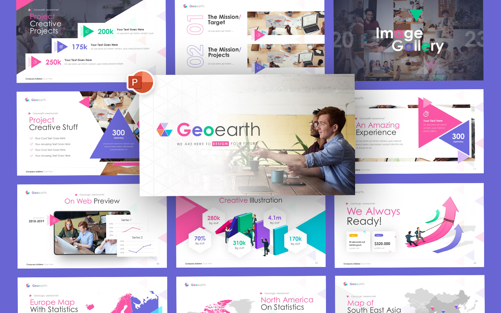 Geoearth Multipurpose Business PowerPoint Template
