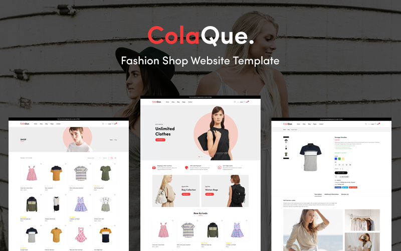 Colaque - Fashion Shop Website Template