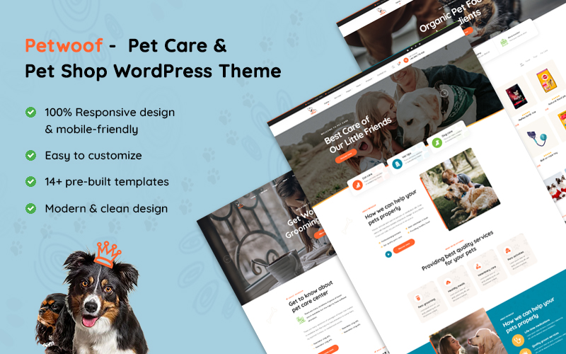 Petwoof -  Pet Care & Pet Shop WordPress Theme