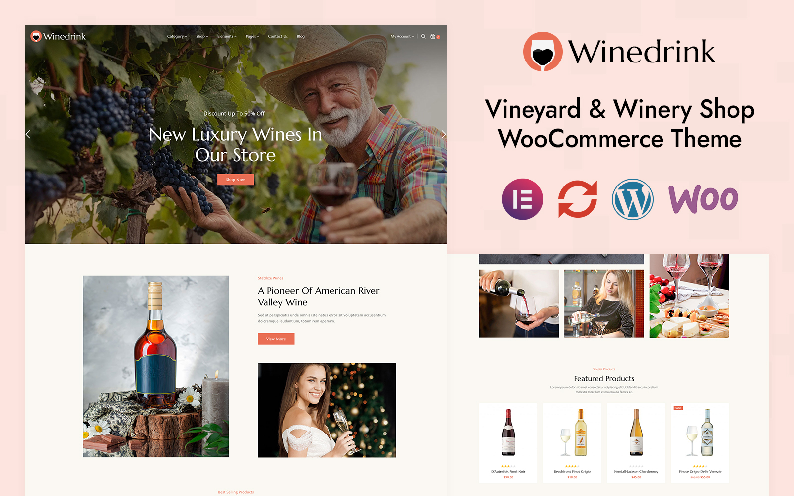 Winedrink - Wine & Brewery Store Elementor WooCommerce Responsive Theme