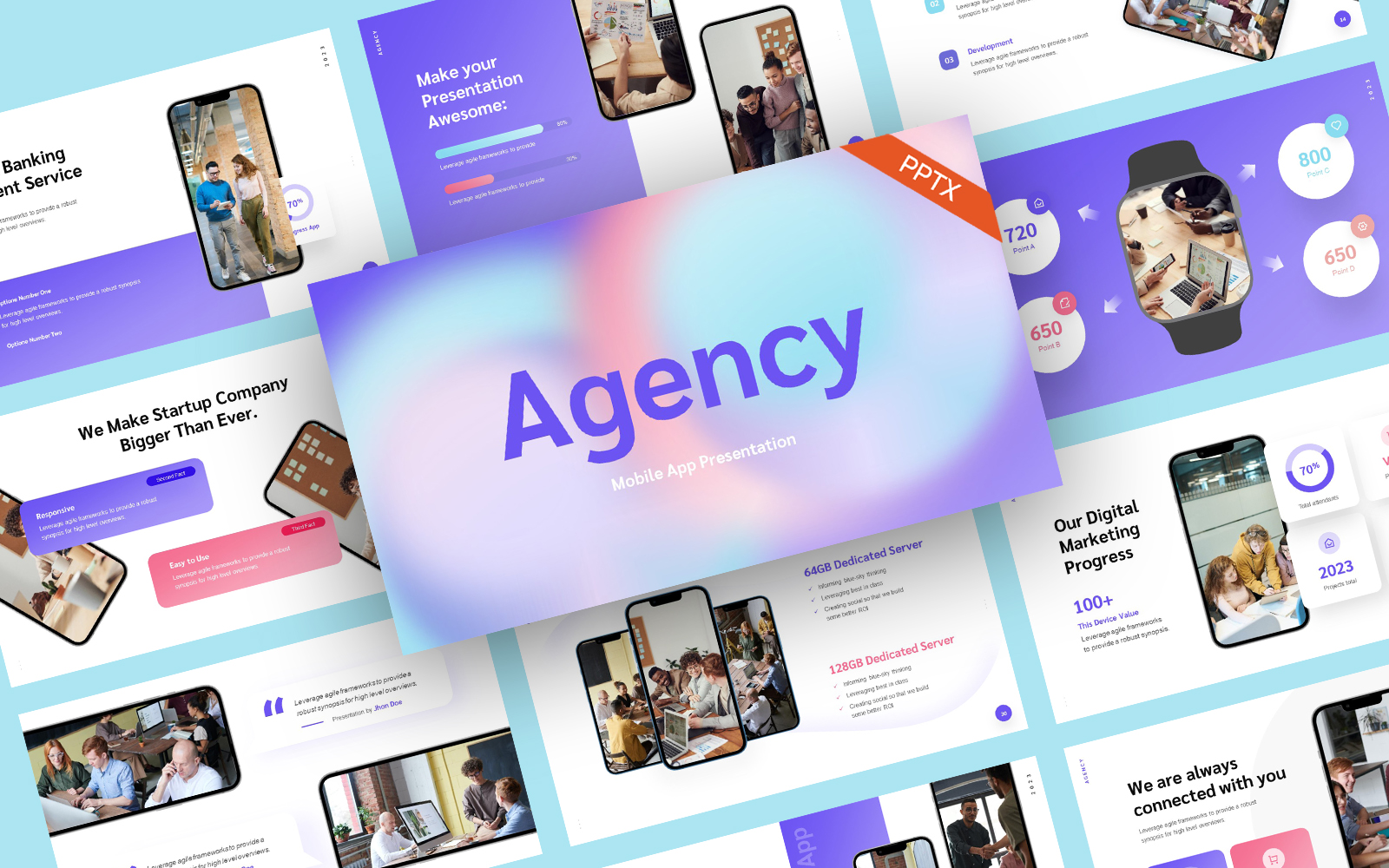 Agency Mockup Device Asset PowerPoint Template