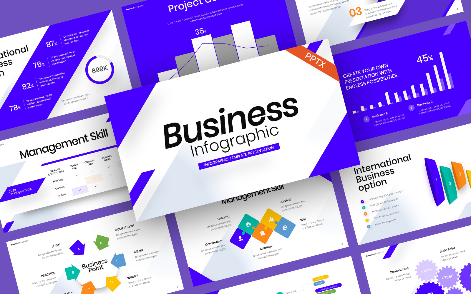 Business Clean Infographic PowerPoint Template