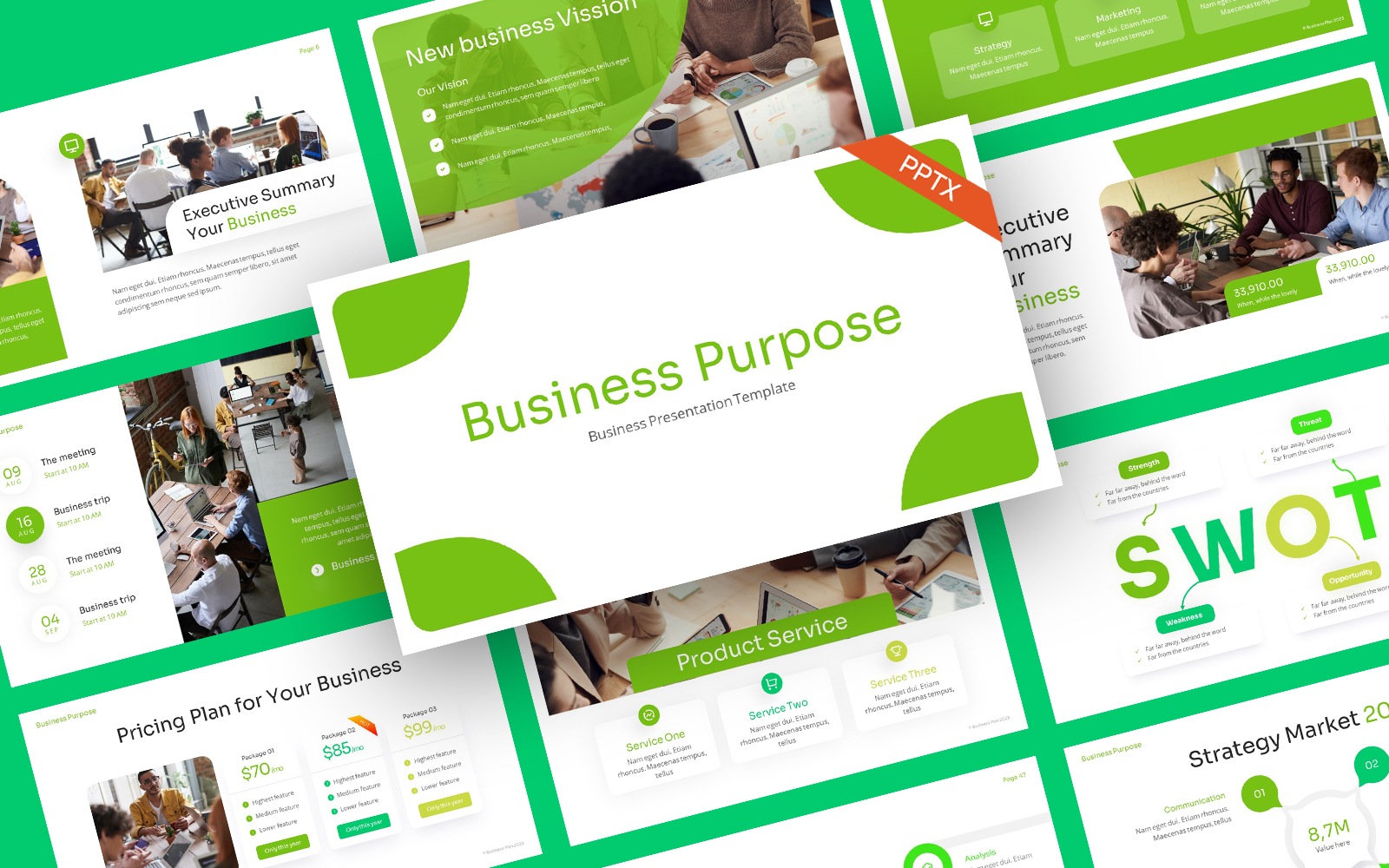 Business Purpose PowerPoint Template
