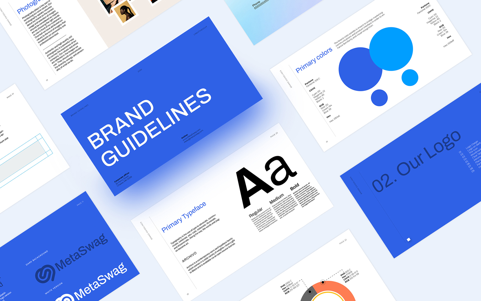 Blue - Brand Guidelines Template