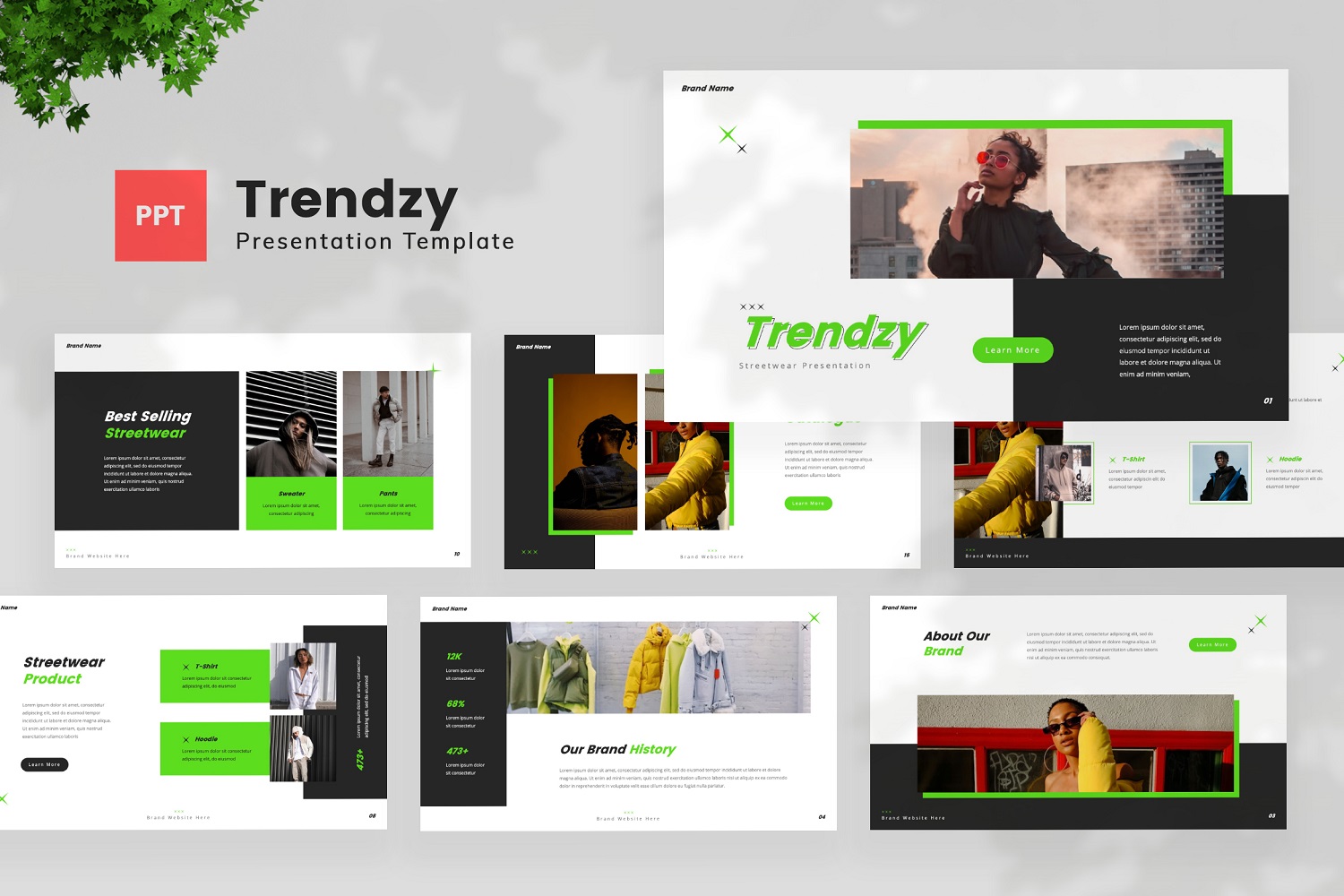 Trendzy — Streetwear Fashion Powerpoint Template