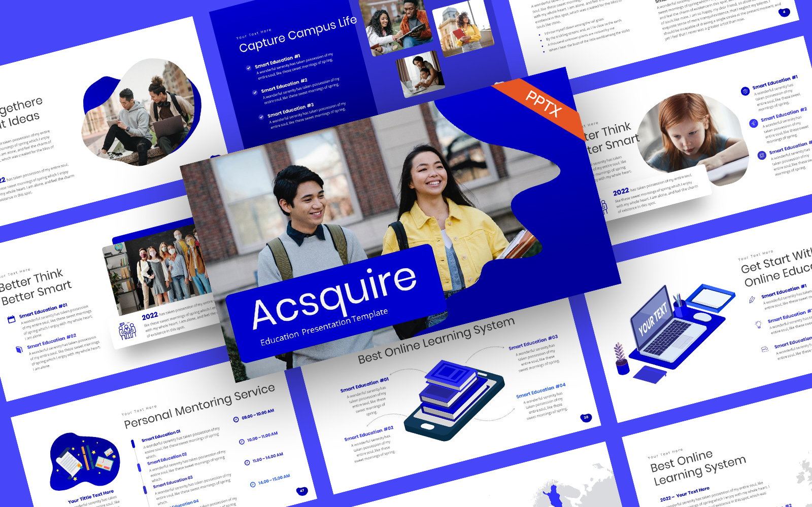 Acsquire Education PowerPoint Template