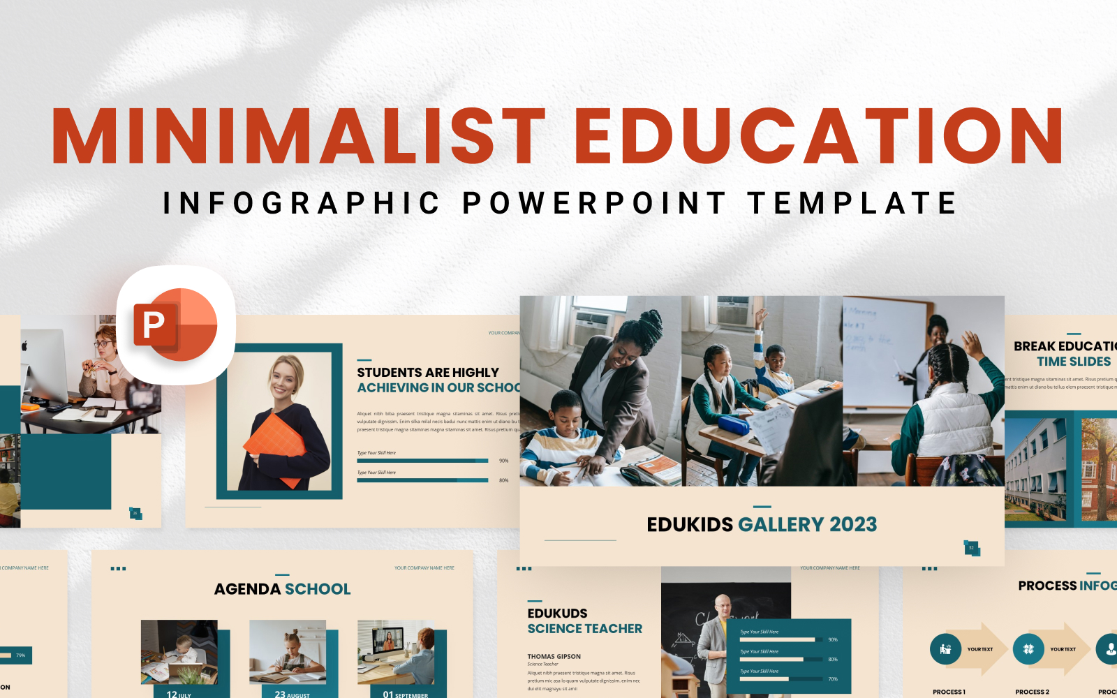 Minimalist Education PowerPoint Template