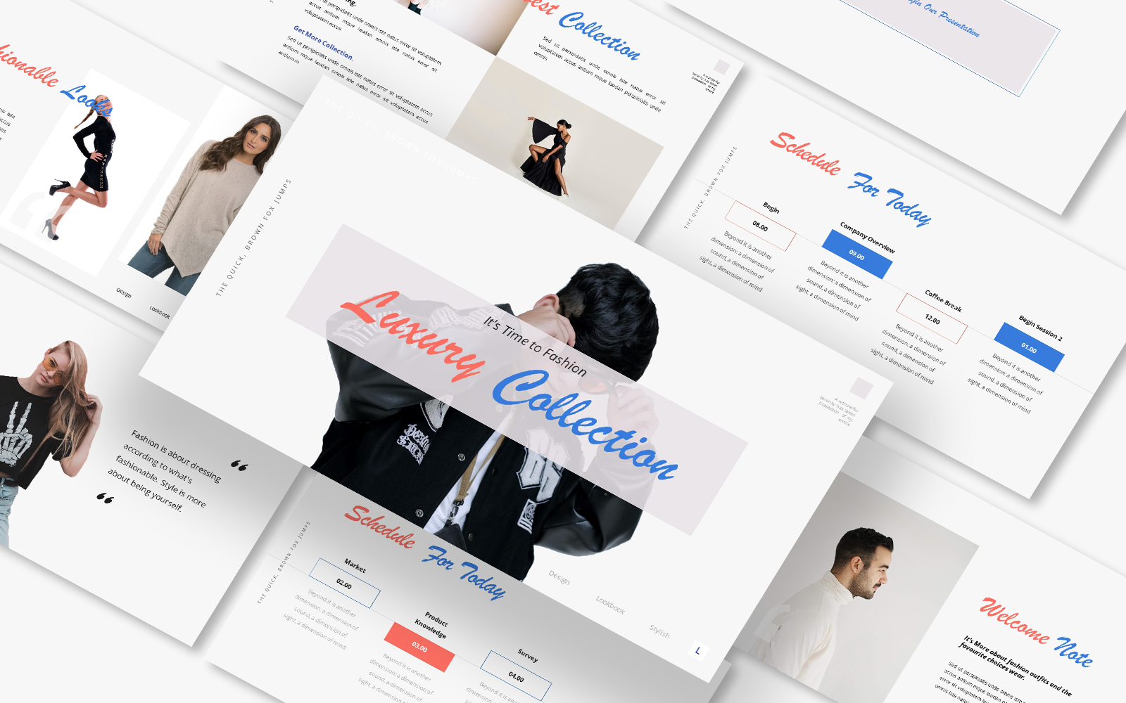 Luxury Fashion Collection Powerpoint Template