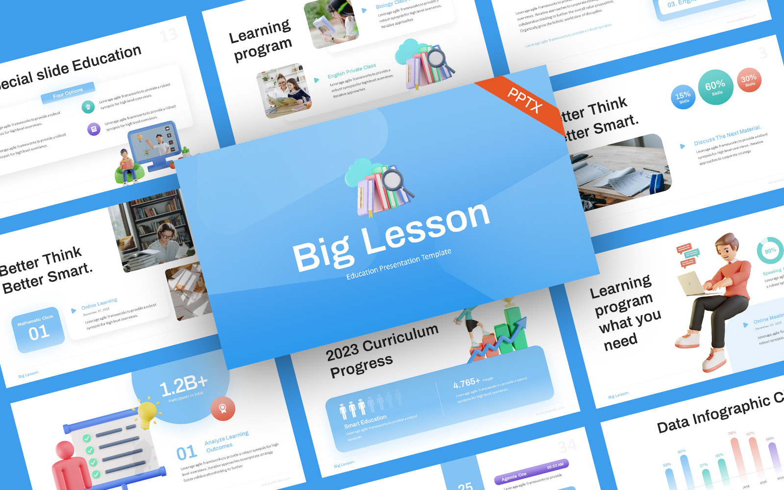 Lesson Creative Education PowerPoint Template