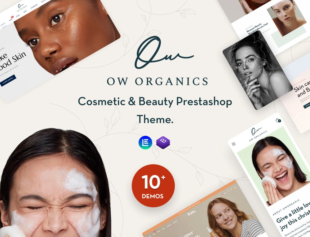 Organic  Elementor - Cosmetics, Spa & Beauty Care Prestashop Theme