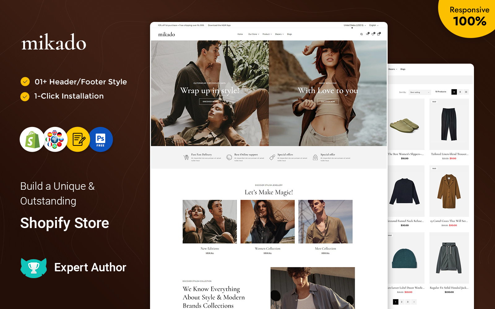 Mikado - Boutique and Fashion Store Shopify OS2.0 Multipurpose Responsive Theme