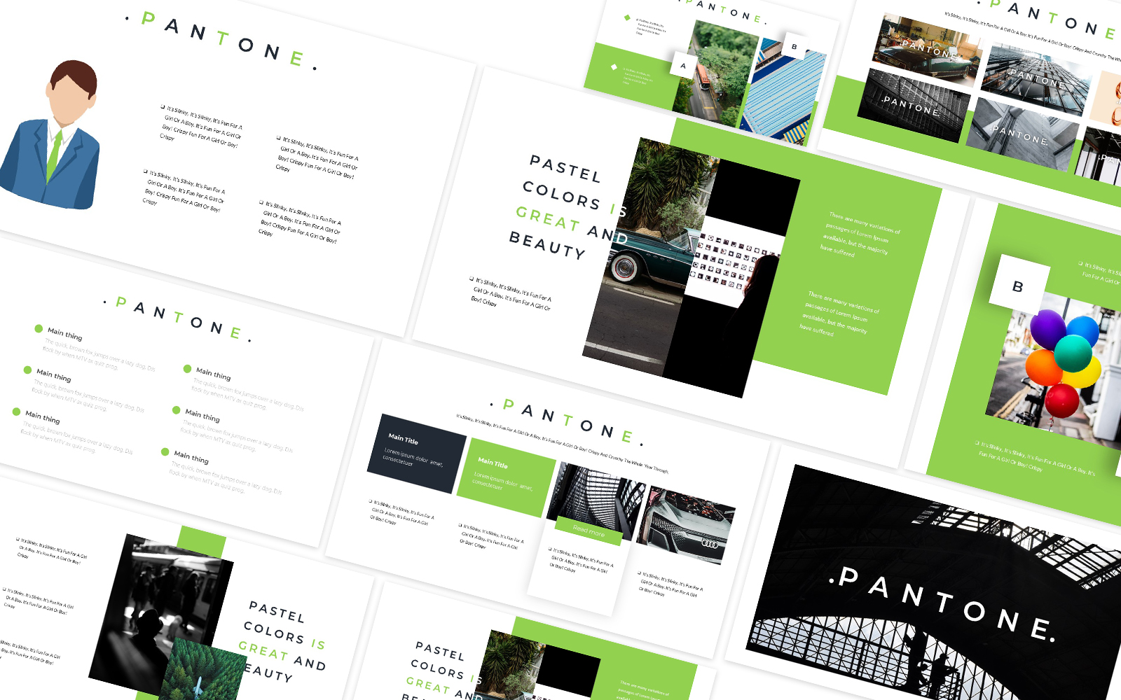 Pantone Creative Powerpoint Template