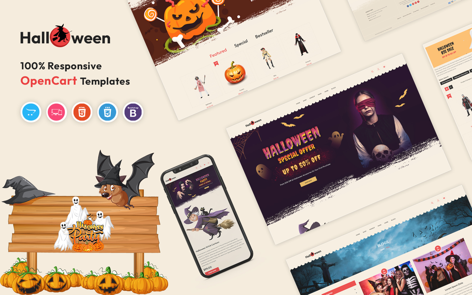 Halloween - Festival OpenCart Template